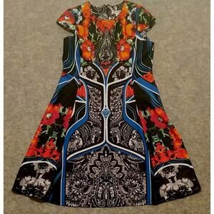 Shelby & Palmer Dress Size 16 Bright Bold Multicolor A-Line